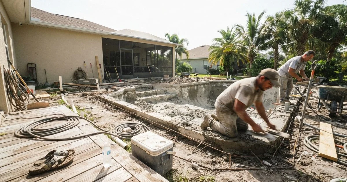 What a new pool costs in Naples and what changes the price