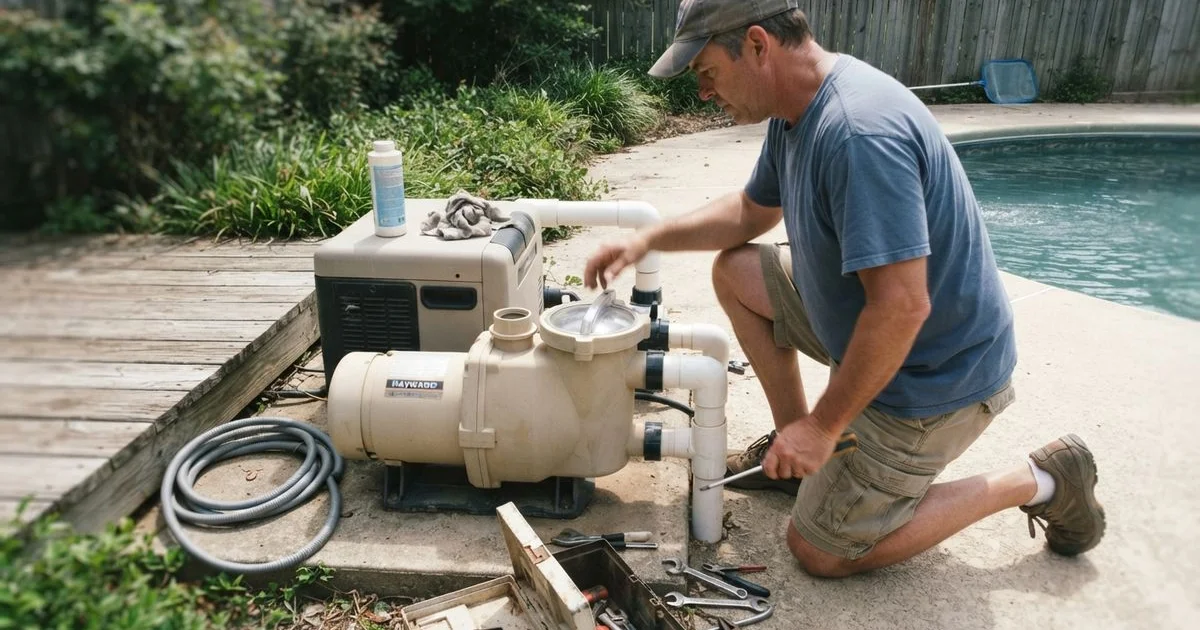 Pool pump and heater problems in Naples: common causes, what's DIY-fixable and when to call a pro