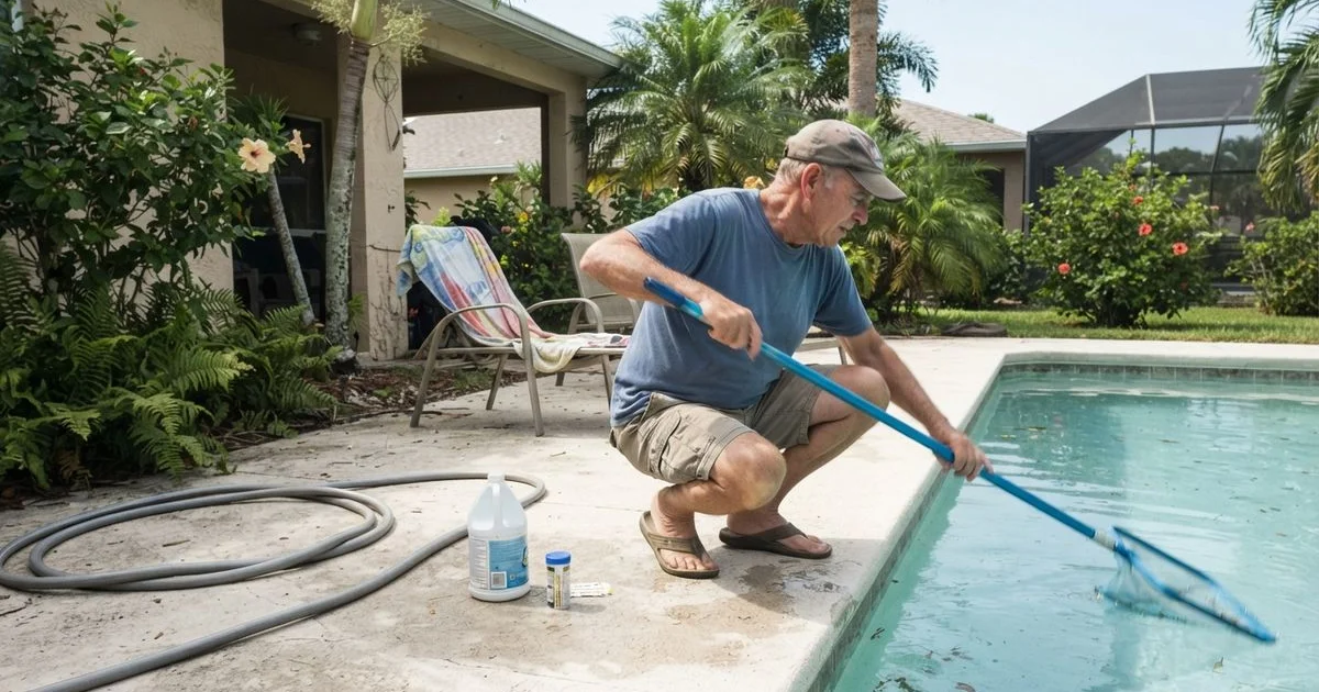 Seasonal pool care in Naples: hurricane prep and getting ready for snowbird season